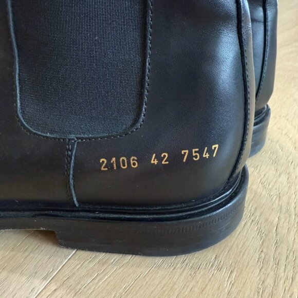Common Projects Chelsea Boots Black Leather, Men\'s size 42 (US 9-10) main image 9